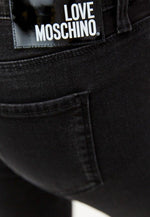 Love Moschino Elegant Black Stretch Slim Women's Jeans