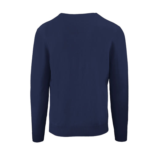 Malo Elegant Cashmere Roundneck Sweater in Chic Men's Blue