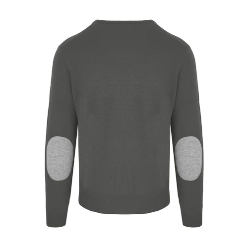 Malo Elegant Anthracite Wool-Cashmere Men's Sweater