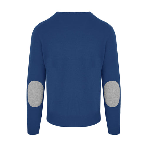 Malo Elegant Blue Wool-Cashmere Men's Sweater