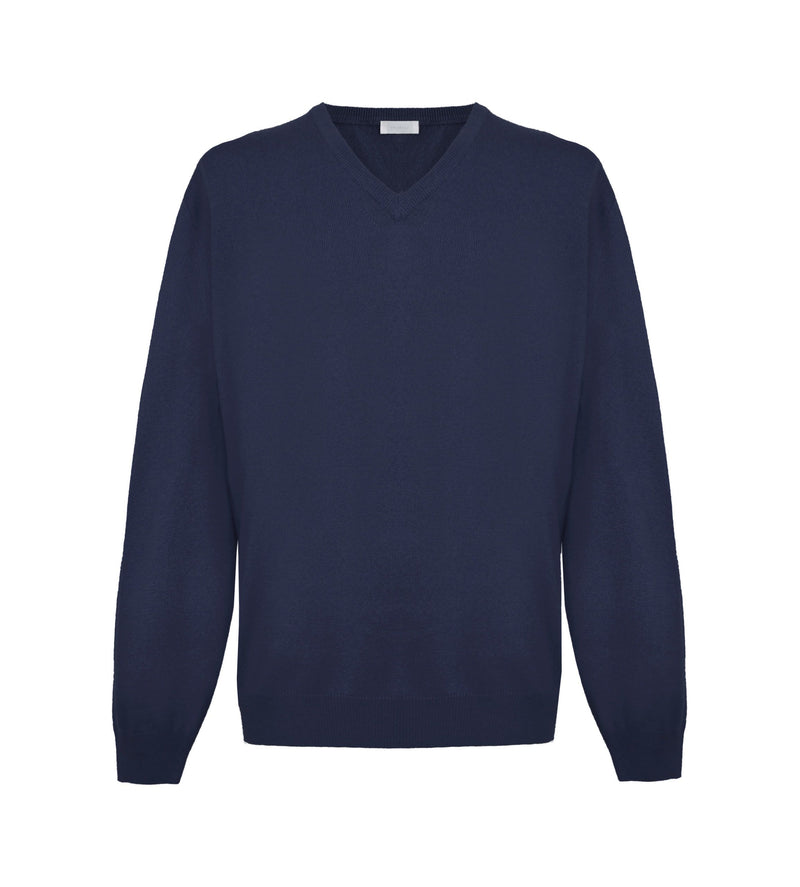 Malo Blue Cashmere Men's Sweater