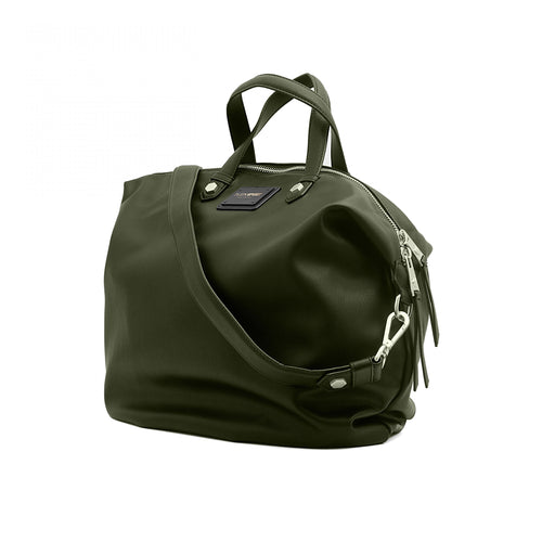 Plein Sport Chic Army Green Crossbody Shopper Women's Bag
