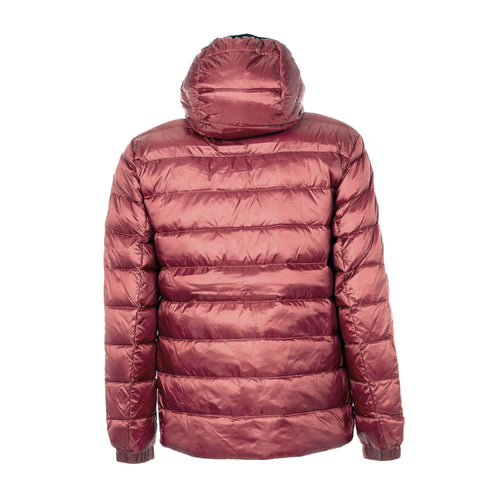 Refrigiwear Elegant Pink Hooded Jacket with Zip Men's Pockets