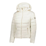 Yes Zee Chic White Short Down Jacket with Women's Hood