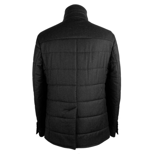 Made in Italy Black Wool Men's Jacket