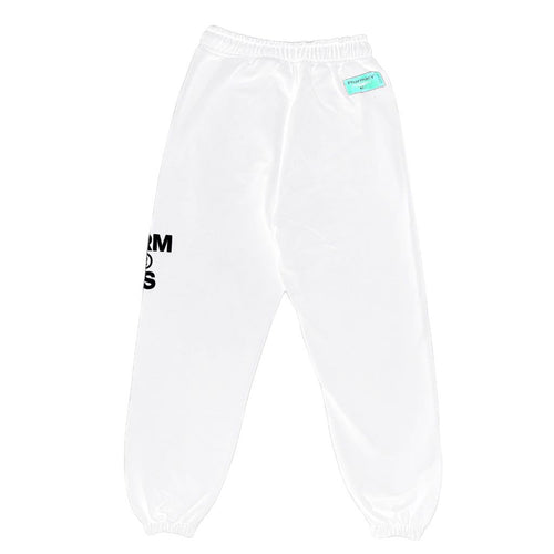 Pharmacy Industry Chic White Logo Print Tracksuit Women's Trousers