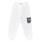 Pharmacy Industry Chic White Logo Print Tracksuit Women's Trousers