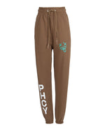 Pharmacy Industry Chic Cotton Jersey Trousers with Logo Women's Print