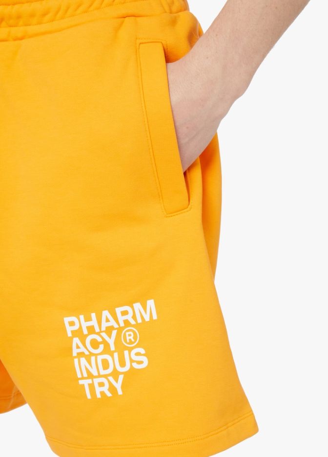 Pharmacy Industry Chic Orange Cotton Trousers with Logo Men's Detail
