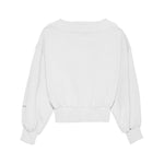 Hinnominate Chic V-Neck Cotton Sweatshirt with Logo Women's Sleeve