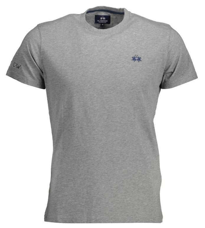 La Martina Gray Cotton Men's T-Shirt