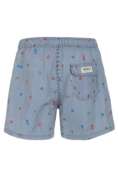 Fred Mello Beachside Elegance Light Blue Men's Shorts