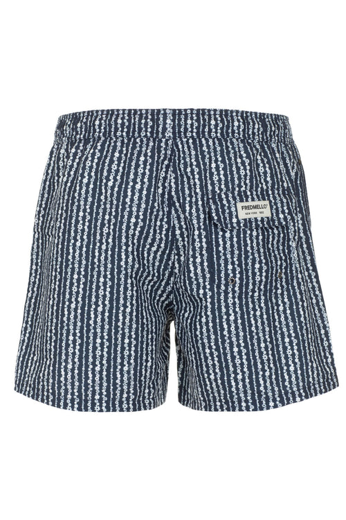 Fred Mello Chic Blue Fantasy Beach Men's Shorts