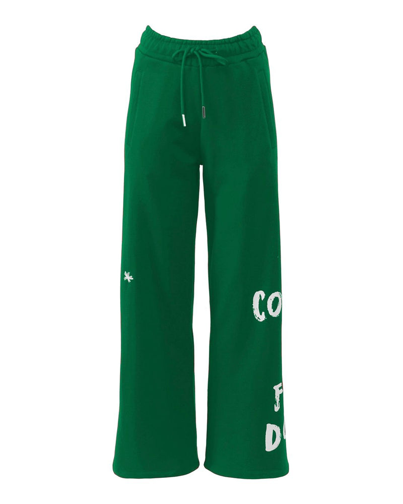 Comme Des Fuckdown Chic Cotton Track Pants with Dual Logo Women's Detailing