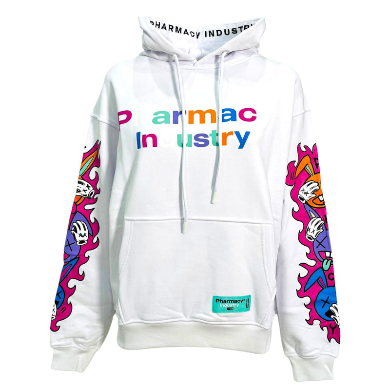 Pharmacy Industry Chic Cotton Hoodie with Graphic Sleeve Women's Prints
