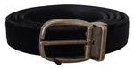 Dolce & Gabbana Elegant Black Leather Men's Belt