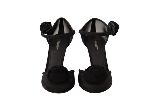 Dolce & Gabbana Elegant Black Mesh Heels Women's Pumps