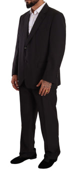 Domenico Tagliente Elegant Gray Two-Piece Regular Fit Men's Suit