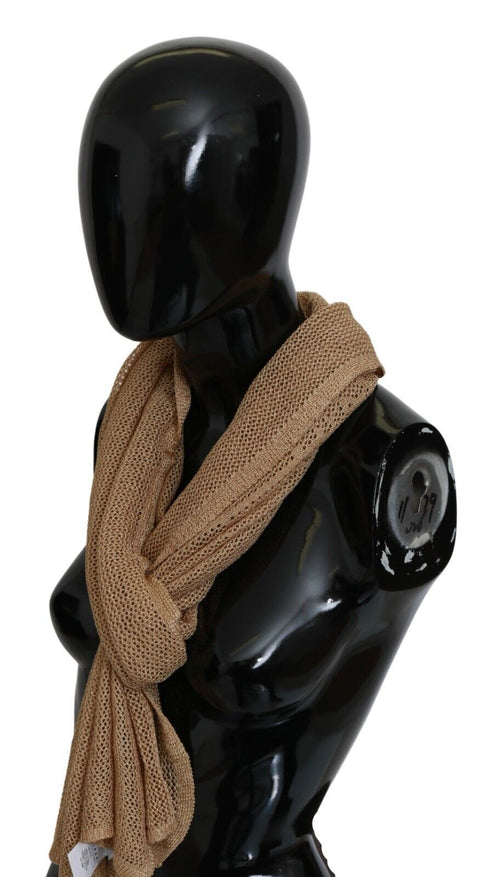 GF Ferre Elegant Men's Brown Neck Wrap Shawl Men's Scarf