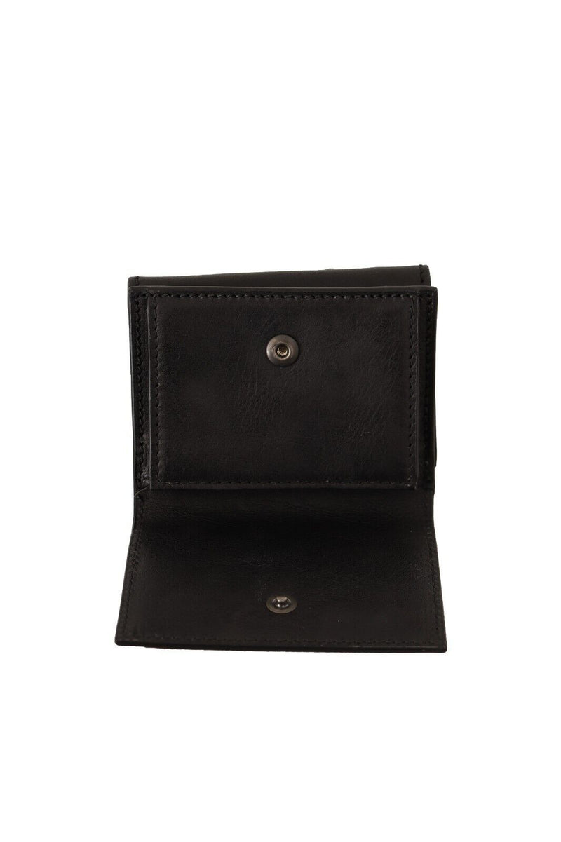 Dolce & Gabbana Elegant Leather Trifold Multi Kit with Men's Strap