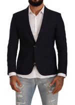 Domenico Tagliente Black Single Breasted One Button Suit Men's Jacket
