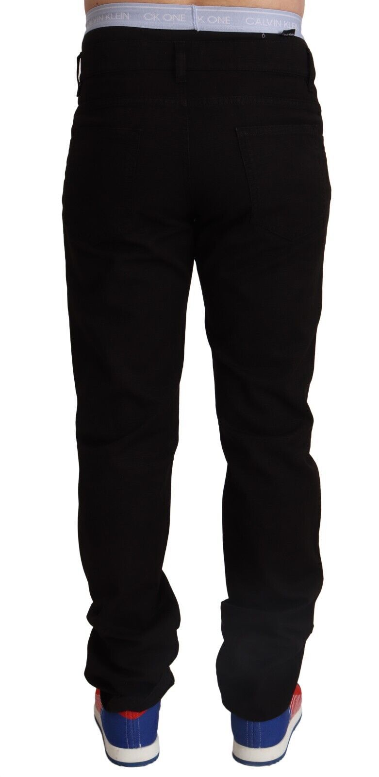 Dolce & Gabbana Black Cotton Straight Men Jeans STAFF Men's Pants
