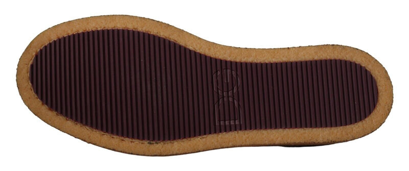 Dolce & Gabbana Elegant Suede Crocodile Loafers in Men's Brown