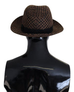 Dolce & Gabbana Elegant Brown Fedora Hat - Winter Chic Women's Accessory