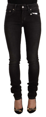 GF Ferre Chic Slim-Fit Black Washed Women's Jeans