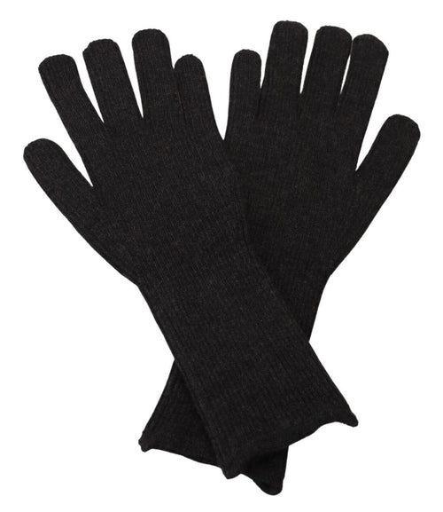 Dolce & Gabbana Black Cashmere Silk Hands Mitten Mens Men's Gloves