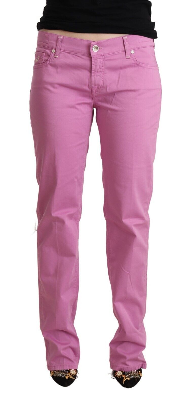 Jacob Cohen Elegant Tapered Pink Denim Women's Jeans