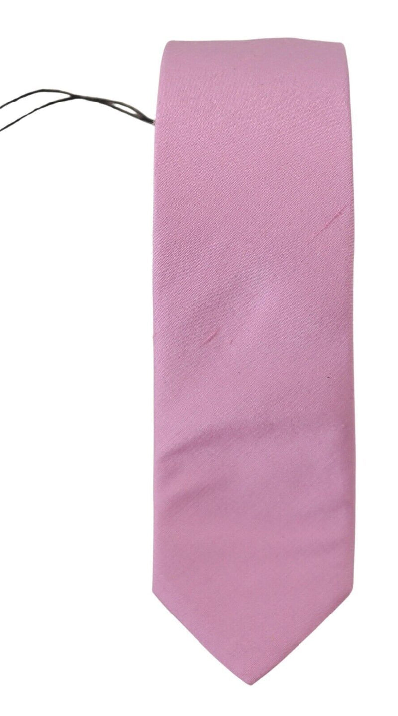 Daniele Alessandrini Elegant Silk Men's Tie in Men's Pink