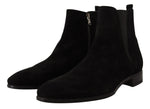 Dolce & Gabbana Elegant Suede Leather Chelsea Men's Boots