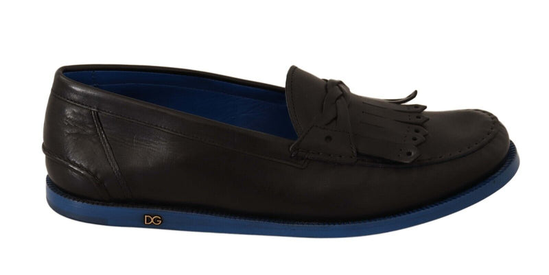 Dolce & Gabbana Italian Luxury Leather Tassel Men's Loafers