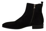 Dolce & Gabbana Elegant Suede Leather Chelsea Men's Boots