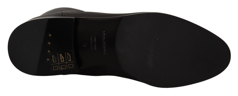 Dolce & Gabbana Elegant Leather Biker Women's Boots