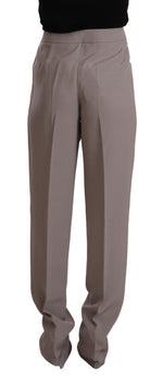 Armani Elegant High Waist Silk Blend Women's Trousers