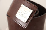 GF Ferre Elegant Genuine Leather Fashion Belt - Chic Women's Brown
