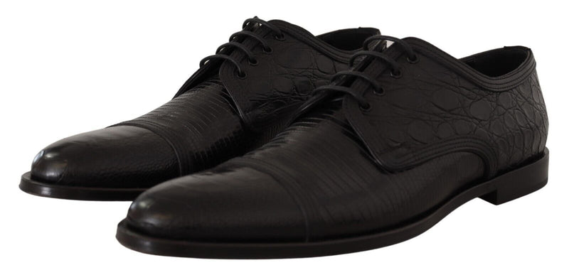 Dolce & Gabbana Exotic Leather Formal Lace-Up Men's Shoes