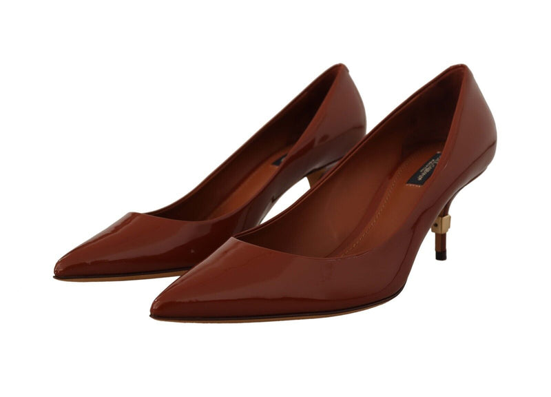 Dolce & Gabbana Elegant Patent Leather Heels Women's Pumps