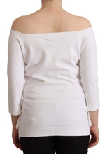 EXTERIOR White Long Sleeves Off Shoulder Women Top Women's Blouse