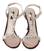 Dolce & Gabbana Crystal-Embellished Stiletto Women's Sandals