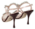 Dolce & Gabbana Crystal-Embellished Stiletto Women's Sandals
