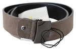 Costume National Classic Brown Leather Adjustable Women's Belt