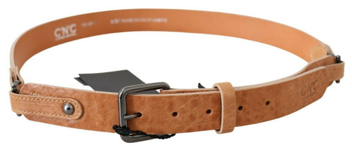 Costume National Chic Light Brown Leather Fashion Women's Belt