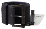 Ermanno Scervino Elegant Navy Blue Leather Waist Women's Belt