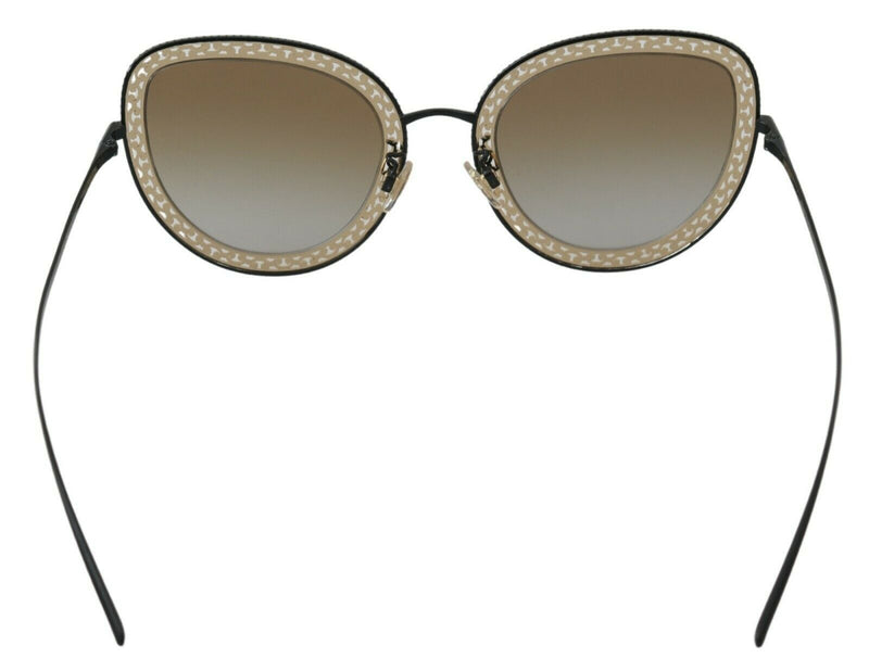 Dolce & Gabbana Chic Black Gold Gradient Women's Sunglasses