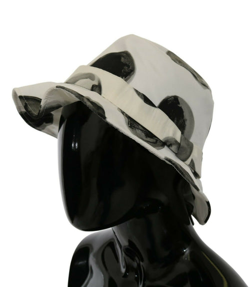 Dolce & Gabbana Polka Dot Cotton Bucket Hat - White & Women's Black