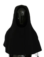 Dolce & Gabbana Elegant Black Hooded Scarf Women's Wrap