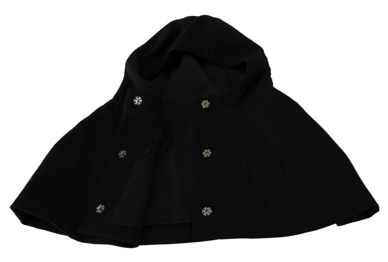 Dolce & Gabbana Elegant Black Hooded Scarf Women's Wrap